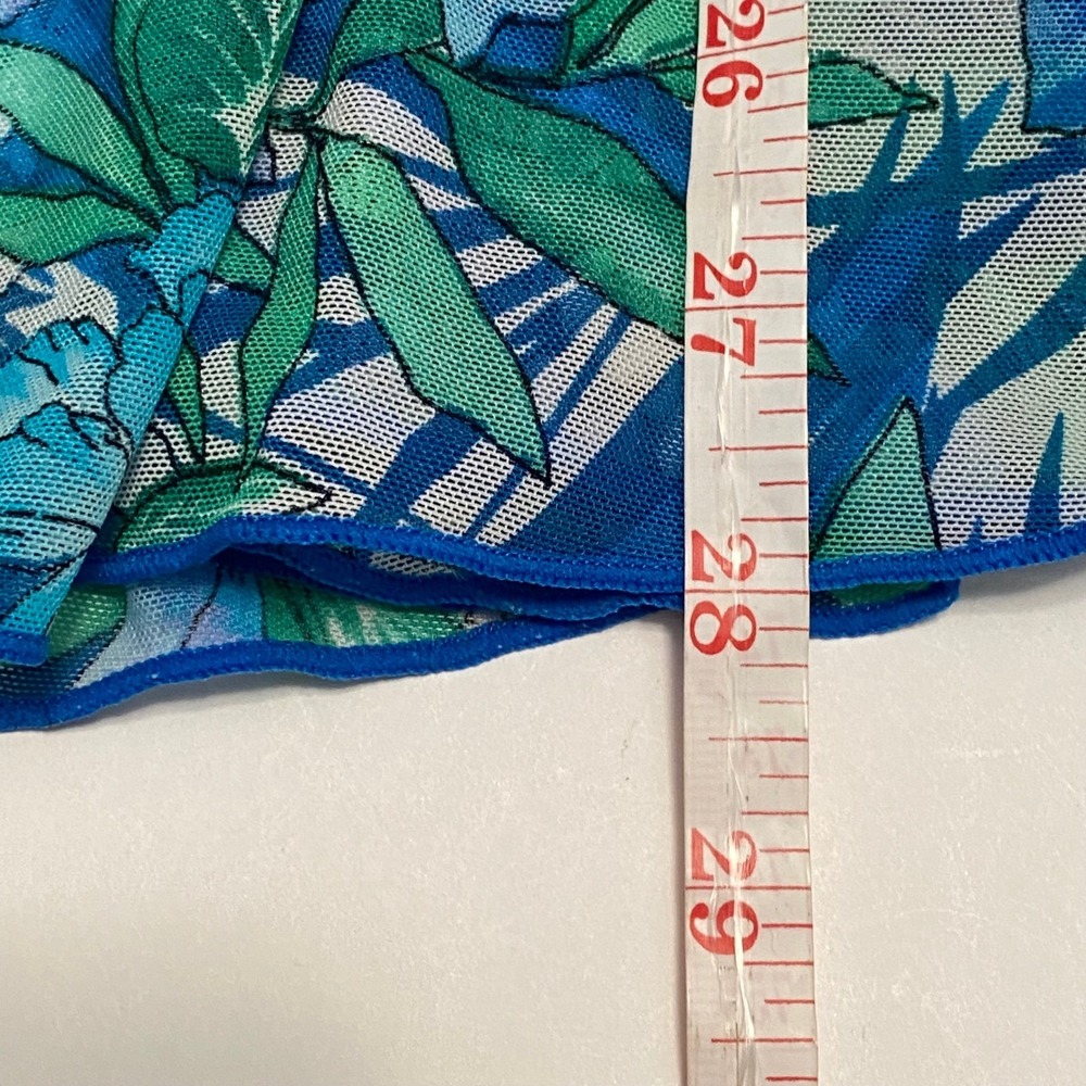 Tropical Floral Tankini Swim Top Womens 16 Padded Vacation Beach Cruise Resort - Picture 7 of 9